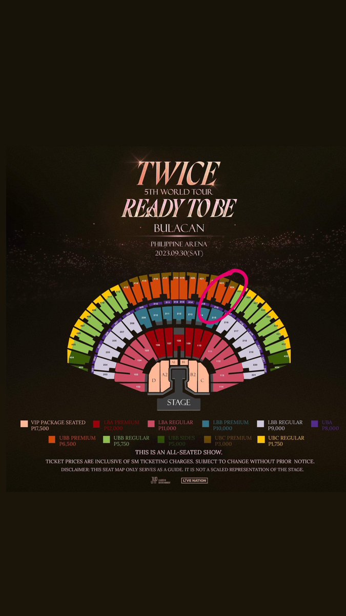 WTS LFB twice tix ph Selling 2 Upper Box C Premium tickets for #TWICE_5TH_WORLD_TOUR_in_BULACAN Section 423 RFS : extra, got my preferred seat DM me for deets. Thank you.