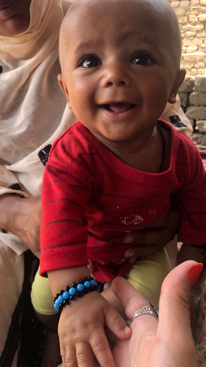 This little one stole my heart today in #Jacobabad ❤️