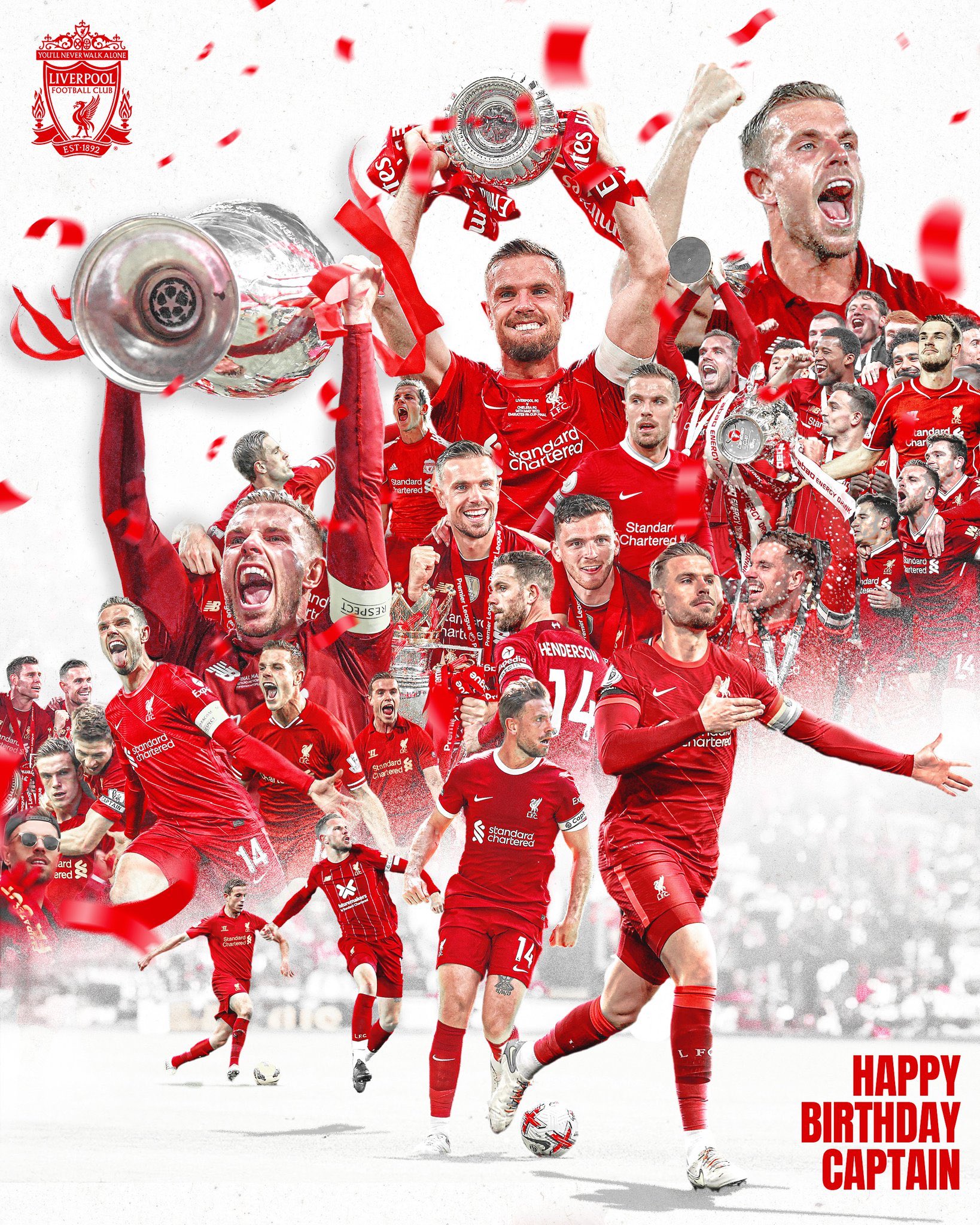 Happy birthday Jordan Henderson my captain Idolo   