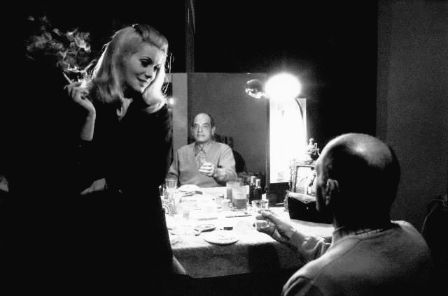 Catherine Deneuve and Luis Buñuel.