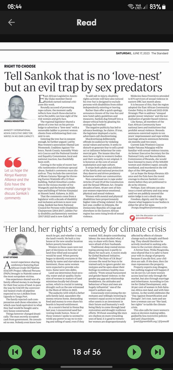 #calltoaction #EALA #JusticeMatters 
Is EALA listening? Silence is not an appropriate response in such matters ....