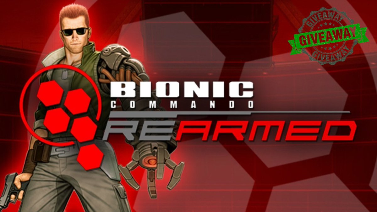 ✨#GIVEAWAY TIME 

🎮Win a Steam copy of 🚀'Bionic Commando: Rearmed'🚀
 
Simply :
👑Follow me & @GGMattt_
📷Like this tweet 
🔁Retweet this tweet

Winner picked Tuesday, JUNE 20!🗓

📧DM me to sponsor a giveaway like this.
#Giveaway #FreeGames #Steam #SteamKey #SteamGame