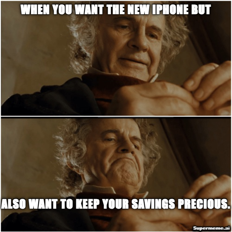 brahmav's tweet photo. "iPhone 14 is on sale now! Time to dig into all those #savings just to ask yourself the age-old question: should I treat myself now or wait for the next distraction?" #iPhone #iphone14 #apple #applesale #amazonshopping #onlineshopping #appleproducts https://t.co/DF6RlfdBu8