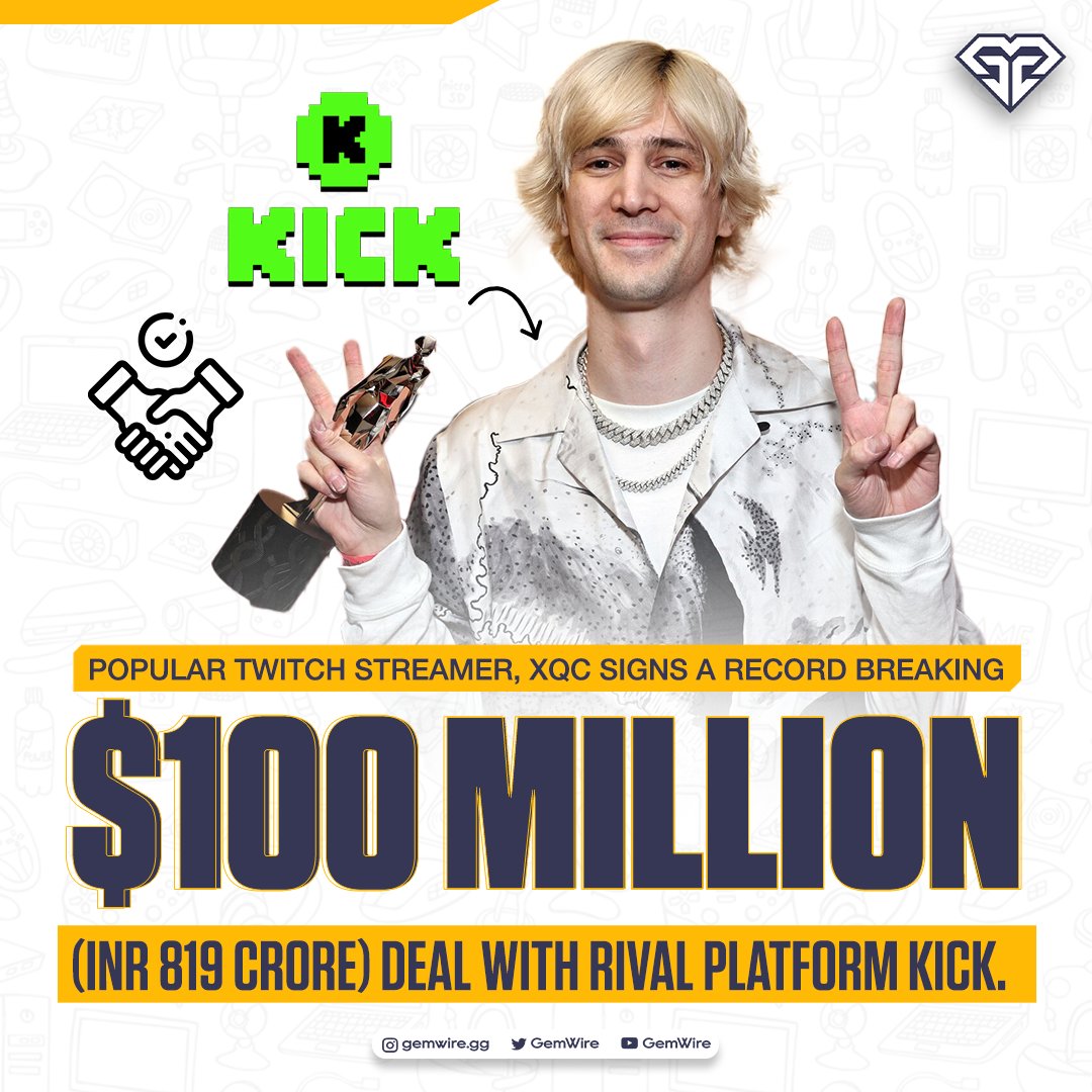 Twitch Star xQc Signs $100 Million Deal With Kick, a Rival