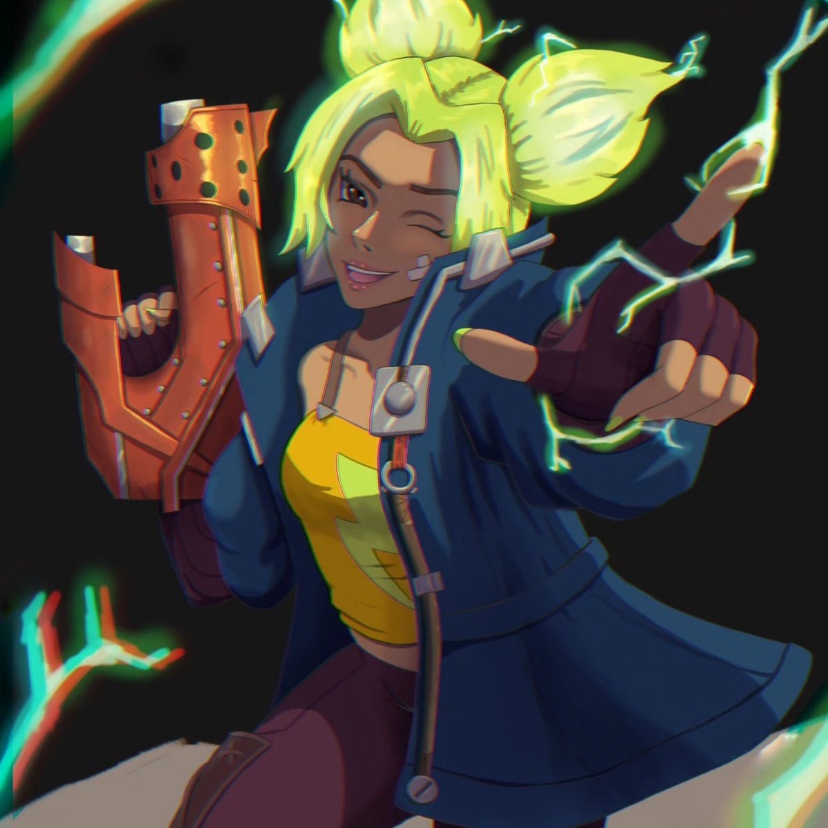 PatkusArt's tweet photo. @LeagueOfLegends She might be a constant problem but I still love her ⚡⚡ https://t.co/5gGheaj6Zt