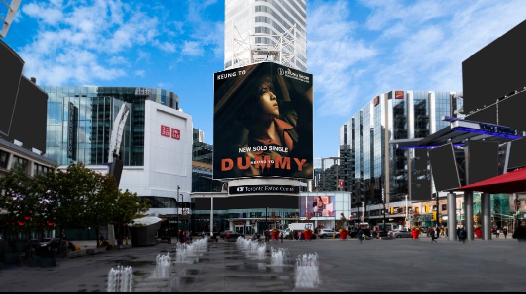 KeungToCanadaFC's tweet photo. Global DUMMY promotion - CANADA

Location： TEC Yonge and Dundas Square, Toronto 
Date：2023.06.26-07.03（excluding 6.29）
@Keungshow_hkfc
@MIRROR_weare
#KeungTo
#dummy
#Toronto https://t.co/ApPMySwio1