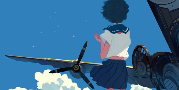 「飛行機 昼間」のTwitter画像/イラスト(新着)｜4ページ目