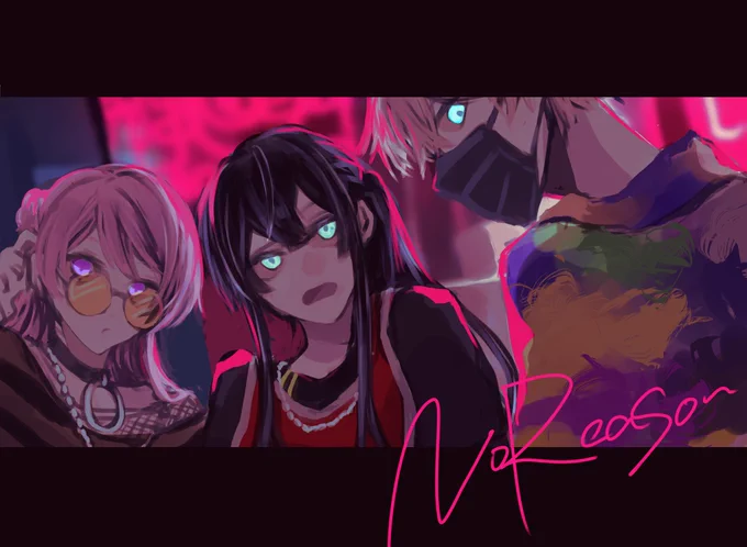 #桜魔の土産 #上弦画 #描いた晴 #長尾百景
