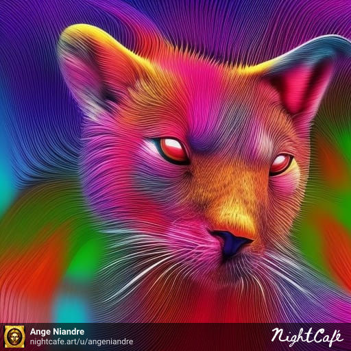 ange_niandre's tweet photo. Good morning dear friends. #TheOdyssey365Days presents:
#First_edition #day18

AI-generated Art
 A colorful cat
#nightcafe #nftart #nftartist #nftartgallery #nftartwork  #nftartcollector  #nftcommunity #nftartoftheday  #crypto #nft
#angeniandre #nfts #color #AI_generated_artwork https://t.co/mBNdonUdNx