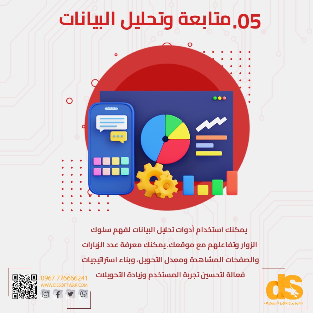 dssoftwar's tweet photo. ماهي فوائد امتلاك موقع الكتروني؟ ->2
What are the benefits of owning a website?
هل تعلم ان موقعك الإلكتروني هو بوابتك لتواصل مع العالم وكسب عملاء والتعامل مع شركات عالمية
#شركة_DS_لتقنية_المعلومات #DS_Software
https://t.co/eqvaOQyiWG
info@dssoftwar.com
+967 776 666 241
#dssoftwar https://t.co/VArdLgTwRR