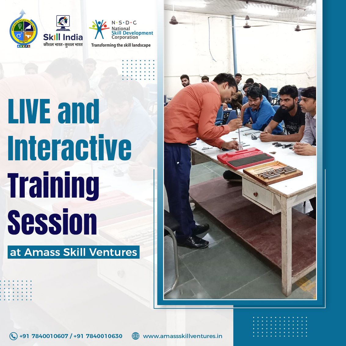 amass_skill's tweet image. यह थी एक झलक ट्रेनिंग में व्यस्थ हमारे छात्रों की |
अगर आप भी Amass Skill Ventures की नि:शुल्क CNC Operator ट्रेनिंग में भाग लेना चाहते हैं तो आज ही डायल करें - +91 7840010607 | +91 7840010630.
#cnc #cnclathe #cncrouter #education  #cncmachine #Course  #amassskillventures