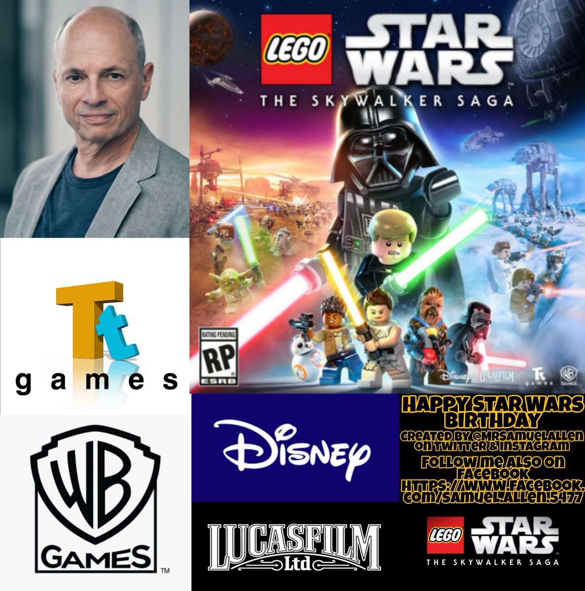 Happy 65th Birthday to #KerryShale, he provided a voice in video game #LegoStarWarsTheSkywalkerSaga. May he have a good one.