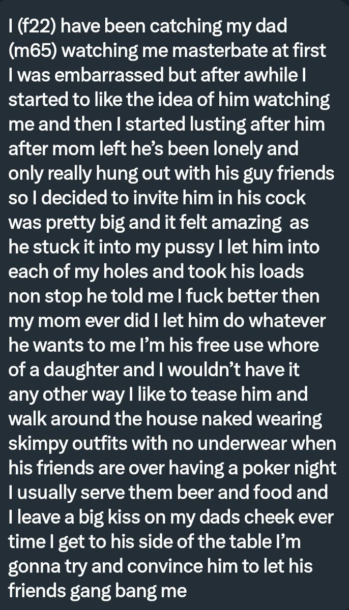 Pervconfession On Twitter She Loves Getting Fucked By Her Dad