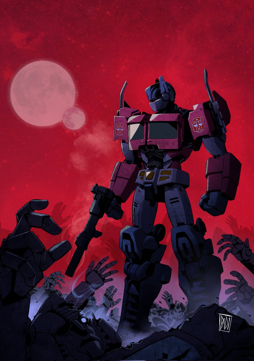 a drawing I made of optimus prime I tried mixing g1 elements with the new movie version also tried to use a simple composition hope you like it , check out I'm instagram account I post a bit more often there
#art #digitalart #Transformers #OptimusPrime