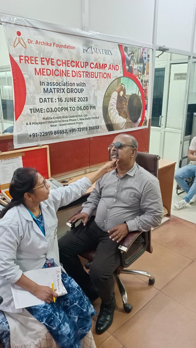 Dr. Archika Foundation, in collaboration with Matrix Group, organised an Eye Check-Up Camp at A-4 Mayapuri Industrial Area Phase 1, New Delhi on 16th June,2023.
.
.
#drarchikafoundation #drarchikadidi #ngo #charity #nonprofit #donate #volunteer #help #india #support #covid