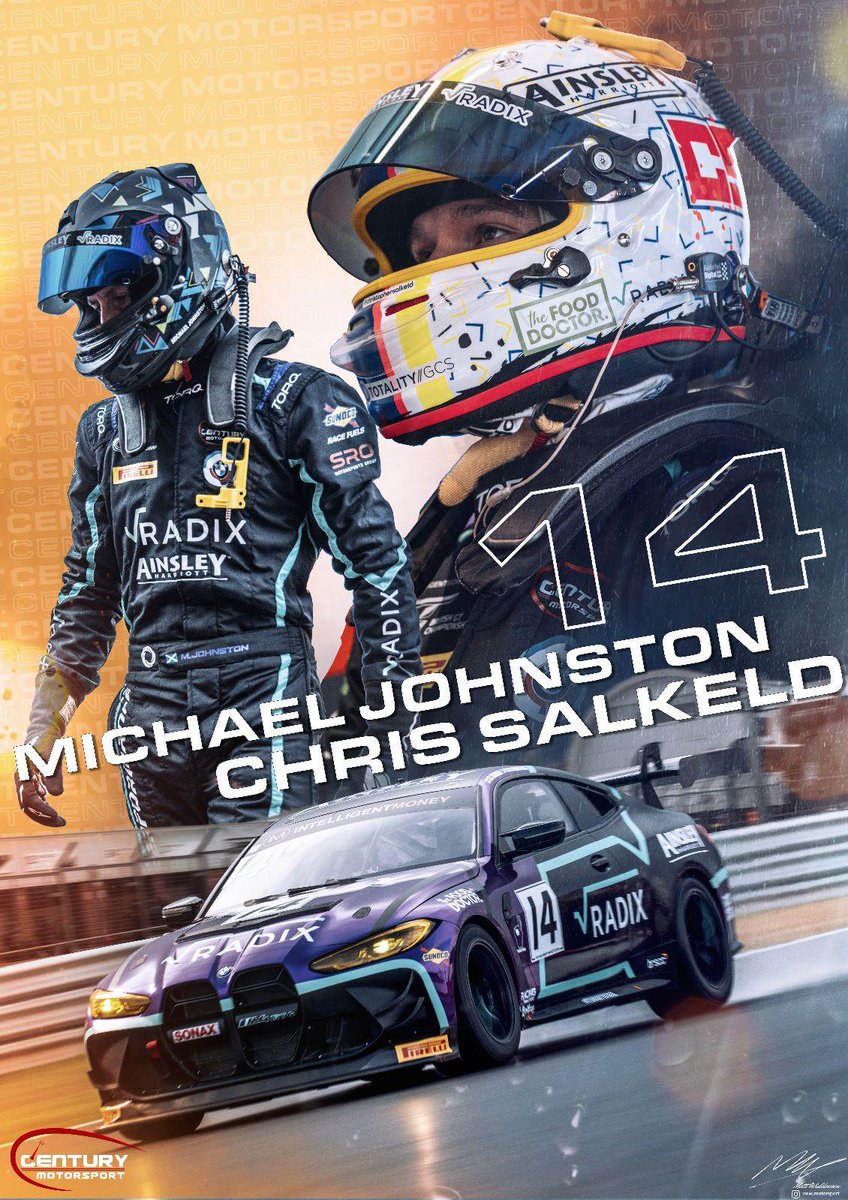 It's another race weekend in the @BritishGT championship for #Radix racing in the @BMW_UK M4 GT4. This time @chrisalkeld and I are at sunny @SnettertonMSV 🌞 Sunday's race times are: Race 1 ➡️ 11:25 Race 2 ➡️ 16:20 How cool is this poster 😎