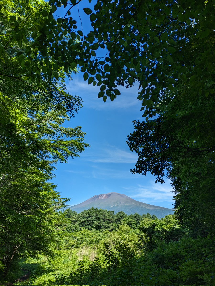 雄大な浅間山☺️