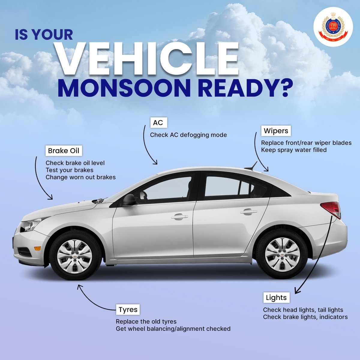 BE MONSOON READY!

#Monsoon #DelhiPoliceCares