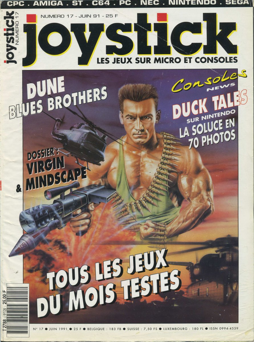 AllmightoFranky's tweet photo. #Nostalgeek,le n°17 de #Joystick de Juin 1991!Interview de Richard Joseph compositeur,Previews avec #RobinHood #PC et #WildWheels l'ancêtre de #RocketLeague!#Dune #PC en approche,et côté consoles de la #Lynx et #StreetsofRage!!! #retro #retrogaming #oldschool https://t.co/IGBEHuw5dM