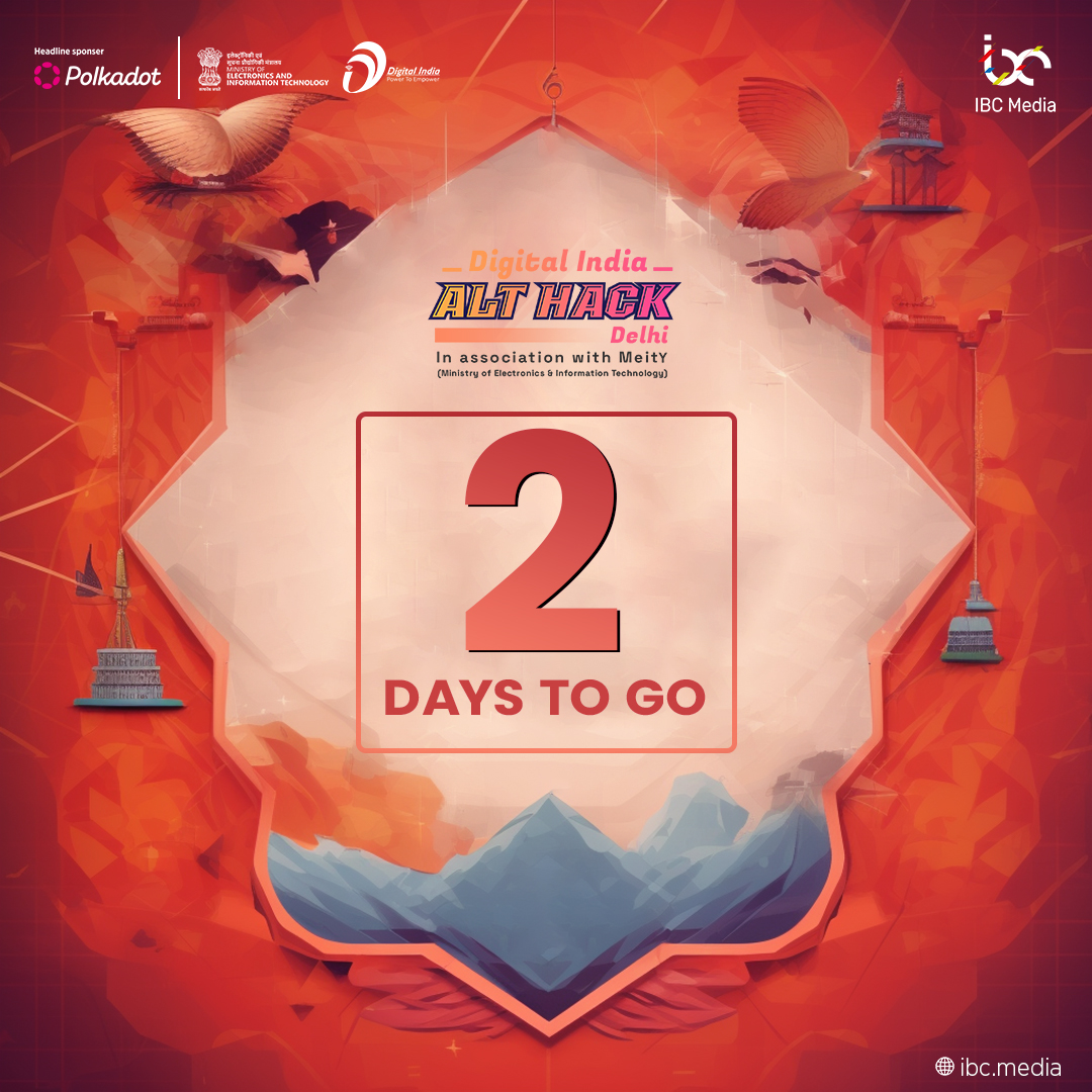 IBCMedia_'s tweet photo. π’ Only 2 days to go for the groundbreaking Digital India #AltHackβοΈ
Starting from June 19 at @IITDelhiπ
Don't miss out on this #opportunity to redefine your future π
https://t.co/dEF4aJc0Ux
#digitalindia #delhi #digitalindiaalthack #digital #india #students #creativity https://t.co/Osep7xmsnZ