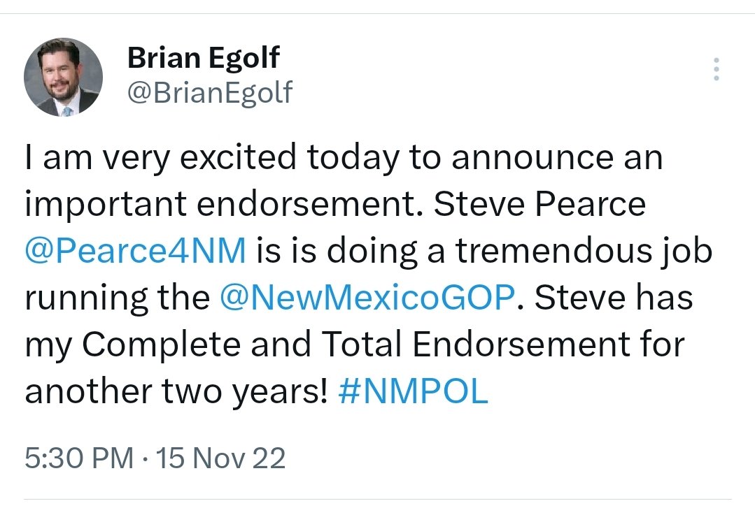 How much worse could it get, @NewMexicoGOP. The party is dead in the water under @Pearce4NM

#nm #nmpol #nmleg @NMSenateGOP @nmhrcc @NMHouseGOP @rep54townsend