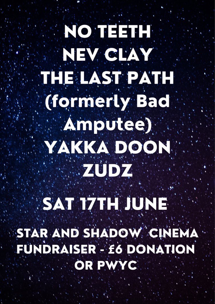 Tonight’s the night! Our fundraising gig from 6pm. Five of the best live acts in Newcastle for just £6. Online on our website or on the door. Pay as you can for less than £6 available on the door only. Join us!