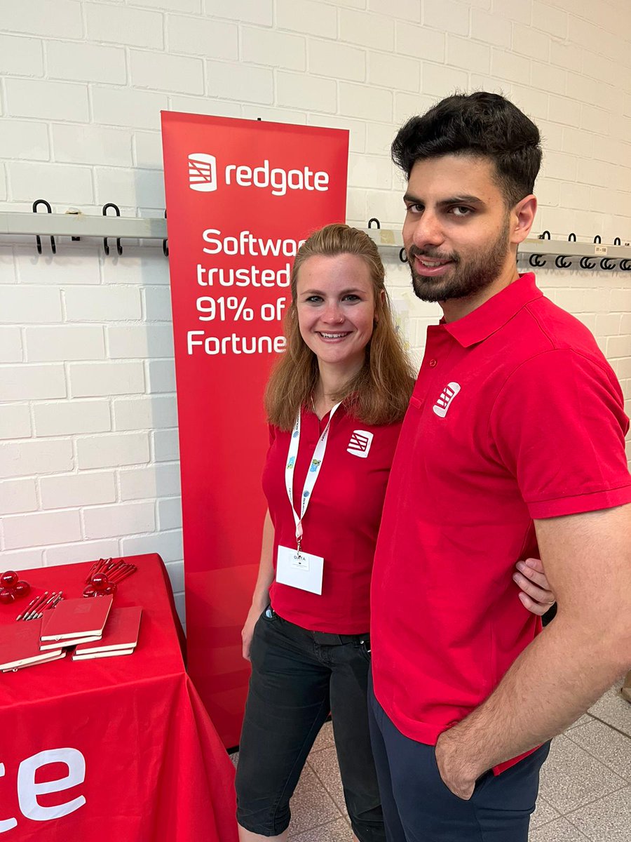 Ready to rock for <a href="/redgate/">Redgate Software</a> at <a href="/datasaturdays/">datasaturdays</a> #rheinland make sure to stick around till 5pm for my DEIB session and speak to us friendly folks in red 😉