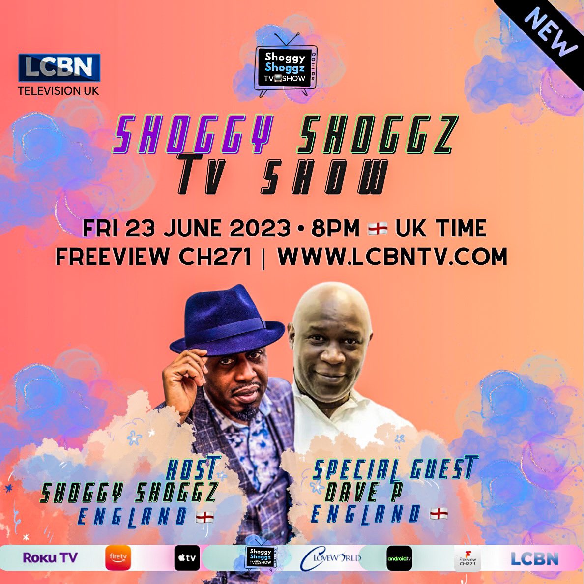 SSTVShow's tweet photo. Catch the owner of @ugnjamzxtra on @SSTVShow Exclusive to @LCBNTV 🏴󠁧󠁢󠁥󠁮󠁧󠁿 &amp; hosted by @ShoggyShoggz

Special Guest: @RealDaveP

FRIDAY 23 June 2023
8PM UK TIME 🏴󠁧󠁢󠁥󠁮󠁧󠁿

Watch on https://t.co/fjCnXpO4uR
@FreeviewTV Channel 271 
On App: LCBN TV UK

#SaturdayMorning #Melody #カミオト #DaveP https://t.co/n0yQYqv83H
