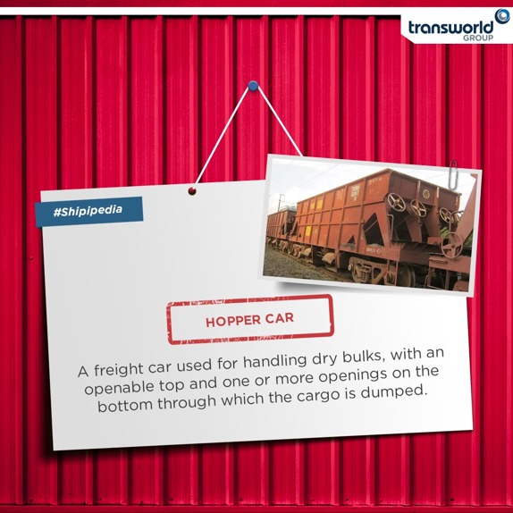 #Shipipedia - Today's word is #HopperCar

#StayTuned on our page to know more about the terms.

#TransworldGroup #Shipping #Logistics​#Shippedia #FunTime
