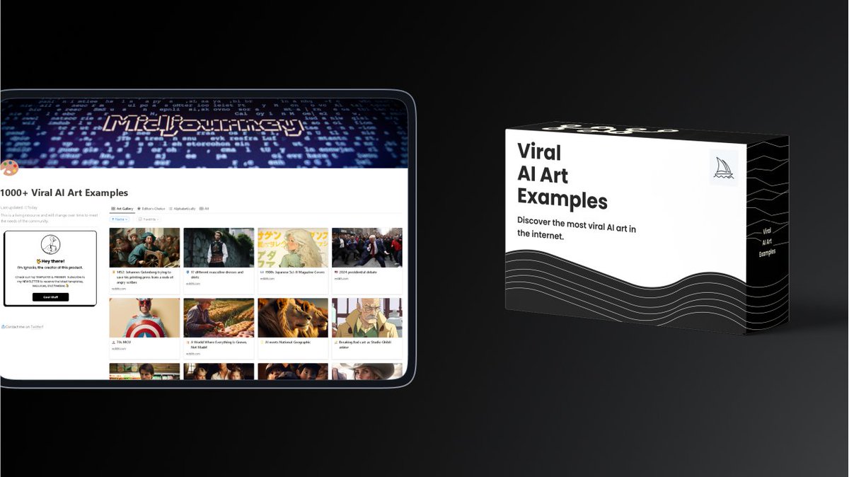 TheVeller's tweet image. AI Art is game-changing. 

But most people don&apos;t know what to generate.

That&apos;s why I curated 1000+ Viral AI Art Examples.

• Eye-catching Examples
• Viral Examples
• Different Styles

It&apos;s 100% FREE!

Just:

• Follow
• Like &amp;amp; share
• Reply &quot;🖼&quot;

I&apos;ll DM you.