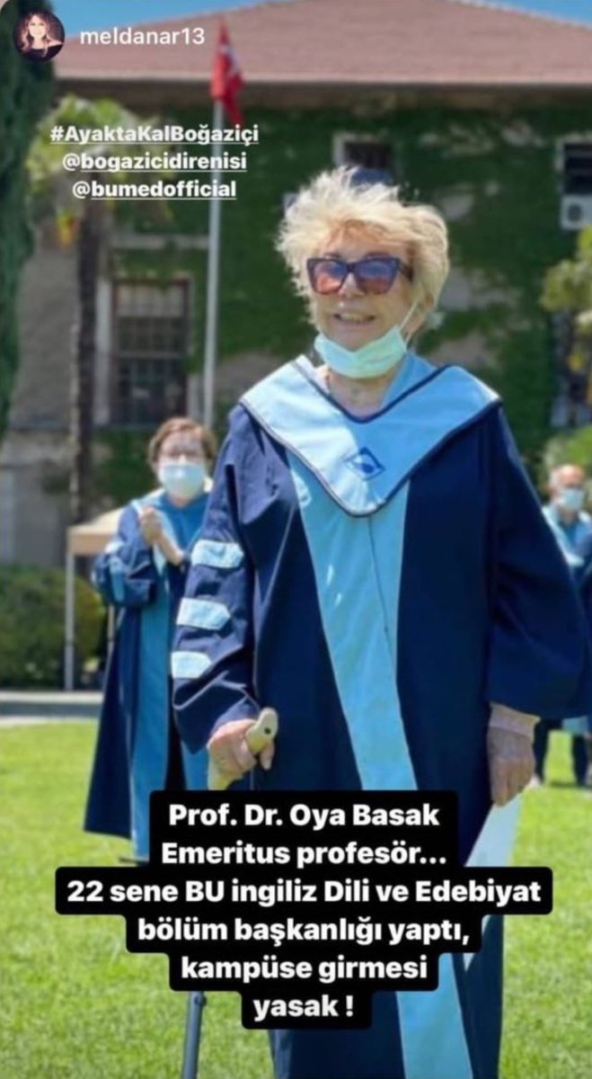 Aslında olan;

Prof. Dr. Oya Başak aylardır bilim üretmek yerine ayakta durma eylemlerinde boy gösterdiği Boğaziçi'nden emekli oldu

Emeritus da emekli olanlara verilen 'onursal', yönetimin inisiyatifine bırakılan bir sıfat

Üretenlere verilir, Sn. Başak ne üretmiş bir bakalım