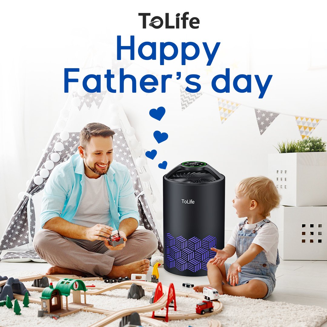 ToLifefresh's tweet photo. Show love for all of the fantastic fathers out there with Tolife Air Purifier by your side.
#tolife #hepafilter #airpurifier #hepa #prescriptionair #indoorairquality #allergens #freshair #allergyrelief #allergyfree #allergyseason #betterthanhepa #fathersday #fathersdaygift https://t.co/vt3hxF5HBe