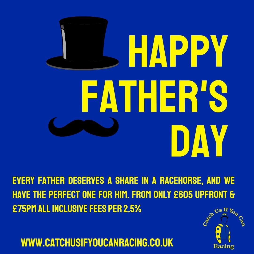 Grab yourself that last-minute Father's Day gift. Get in touch for share options and availability⬇️

catchusifyoucanracing.co.uk 

#ThePeoplesSyndicate #OwnershipAtItsBest #TeamBlueAndYellow #GetInvolved #DreamBig @dylancunha_uk
