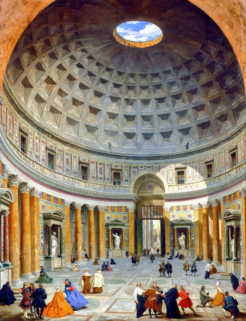 #GoodMorningTwitterWorld 🌞 

“The Pantheon was the first church I’d ever seen that had an open view to God.” (Bran Ferren)

Interior of the Pantheon, Rome (c. 1734)

Giovanni Paolo Panini 🎨 (#BornOnThisDay in 1691)

#Art #ArteYArt #ArtLovers @albertopetro2 @dianadep1 @neblaruz