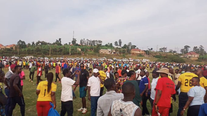 The Aerial view of Kyamate play ground after Ntungamo district 2-0 win against Rwampara district.
#AnkoleDistrictsCup
#TwineEntaranta