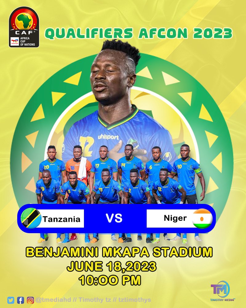 Kivumbi na jasho ni kesho Tanzania kutafuta tiketi ya kufuzu AFCON 2023 . #Hilinibalaajengine.