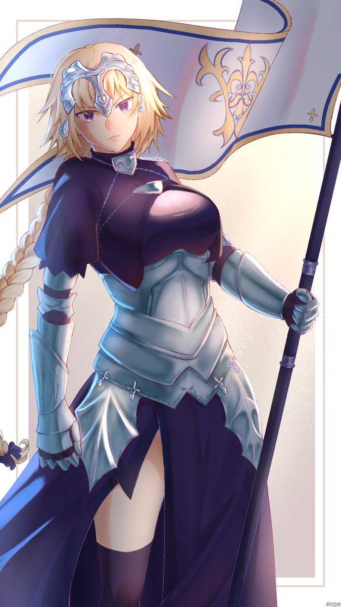 Haru_Mistu's tweet photo. [Fate Apocrypha/ Jeanne d'Arc] 🪻
.
#Ruler #FateGO #fanart https://t.co/VRTpche4cp