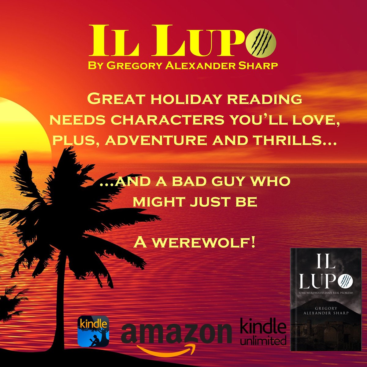 Gregory Alexander Sharp Author (@sempaigreg) on Twitter photo <a href="/KindlePromos/">Kindle Promotions and more!</a> Available now at your favourite online retailers in Paperback, Kindle, and KindleUnlimited.
ππ ππππ is a thrilling, page turning race against time.
Maybe he really is a werewolf.
Amazon UK: tinyurl.com/lupobookuk
Amazon US: tinyurl.com/lupobookusa
#rtItBot <a href="/KindlePromos/">Kindle Promotions and more!</a> Available now at your favourite online retailers in Paperback, Kindle, and KindleUnlimited.
ππ ππππ is a thrilling, page turning race against time.
Maybe he really is a werewolf.
Amazon UK: tinyurl.com/lupobookuk
Amazon US: tinyurl.com/lupobookusa
#rtItBot