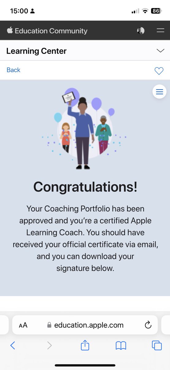 After many hours of incredible training , with stretch and strength💪, I have finally reached the status of Apple Learning Coach! I highly recommend this valuable PLC. Expertly crafted by Apple towards an internationally recognised qualification. <a href="/AppleEDU/">Apple Education</a>