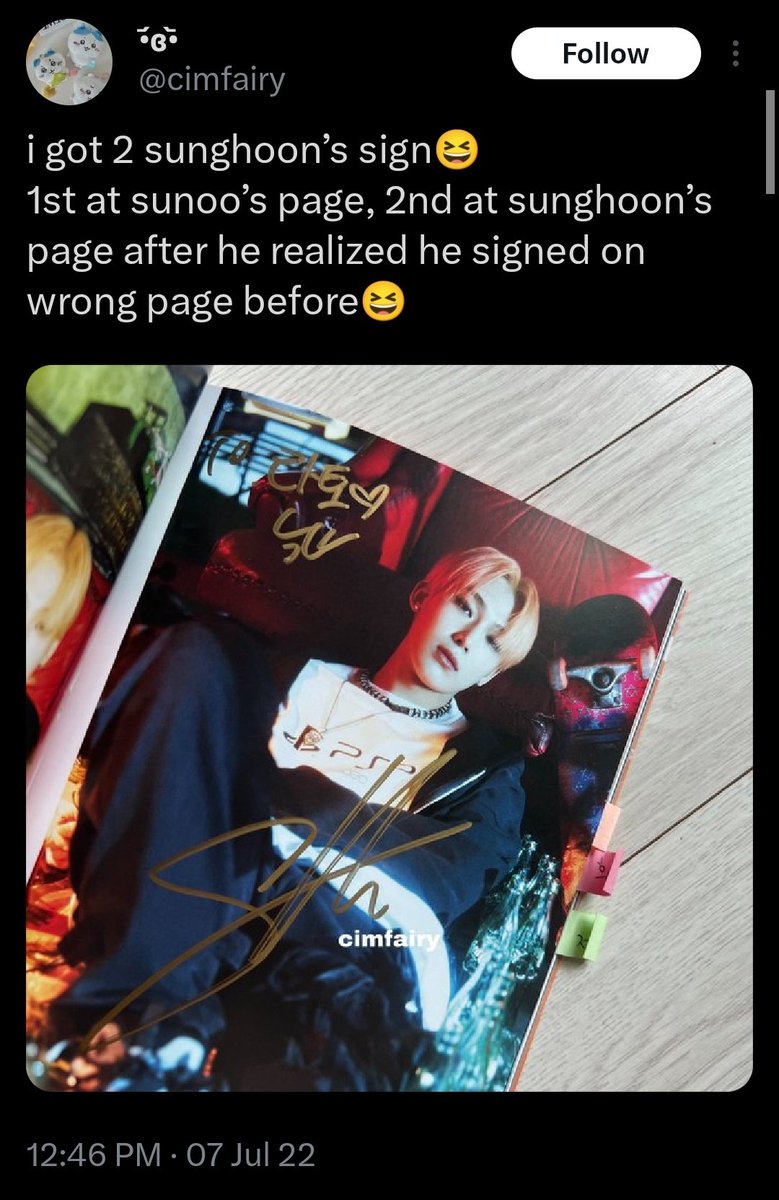 uswerunknown's tweet photo. SUNGHOON SIGNED SUNOO'S PAGE AGAIN??????????????? https://t.co/OdOHVFl6Yd