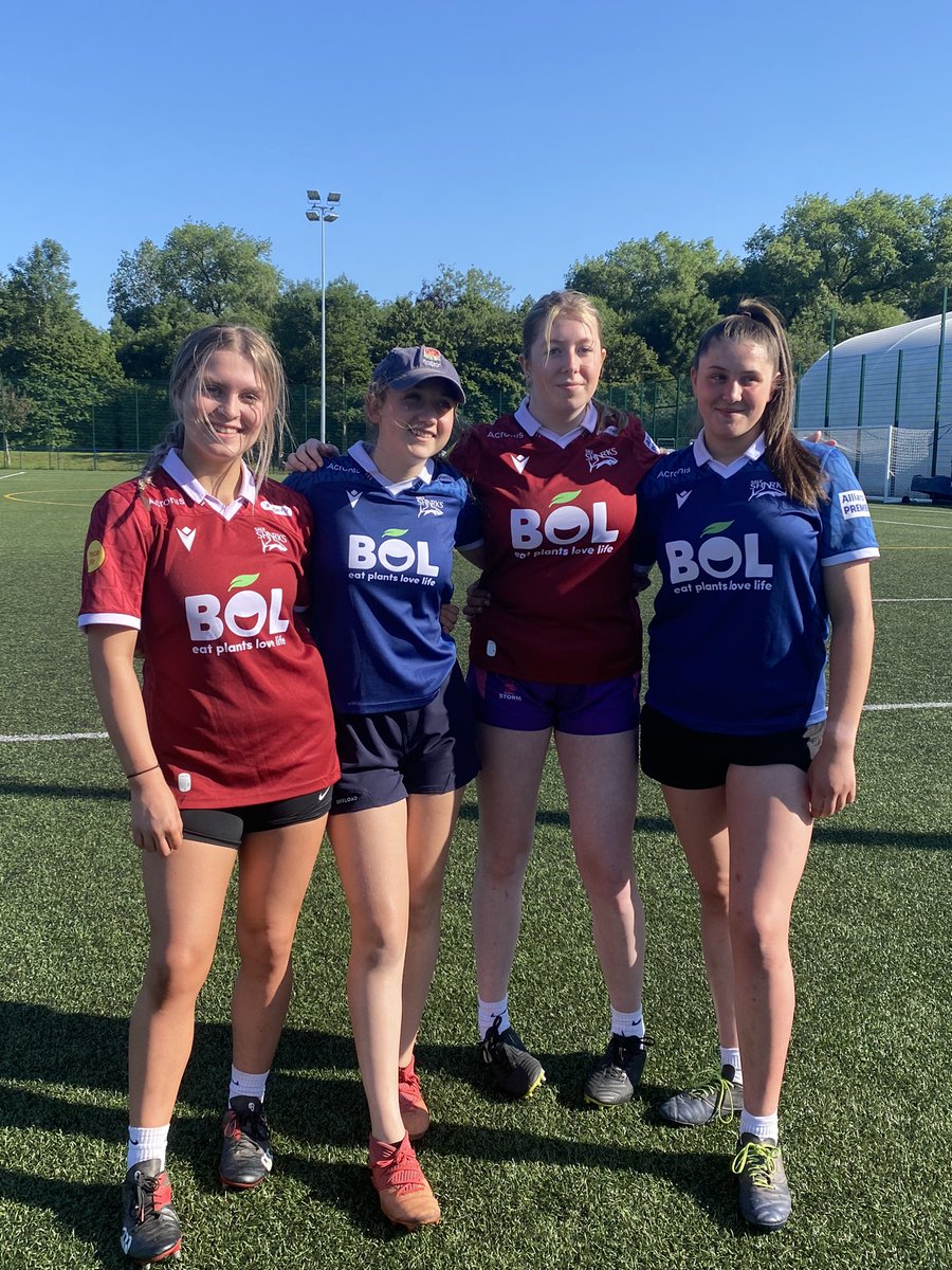RufcGirls's tweet photo. #GoodLuck to Molly, Tillie, Grace &amp; Nel today who represent @Burnley_RUFC at trial 2 for the England Rugby Centre of Excellence - Sale Sharks programme.  

Go well ladies, you’ve got this 💪🏼🏉 https://t.co/nVbU2pku72