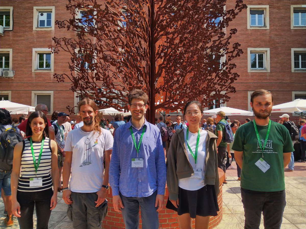 The ILAS Early Career Speakers (a prize supported by
<a href="/ElsevierConnect/">Elsevier</a>) in Madrid:  Teresa Conde, Andreas Bluhm, Massimiliano Fasi, Luyining Gan, Giovanni Barbarino! Many congratulations! 

#ILAS2023 #mathematics #linearalgebra 
<a href="/ElsevierNews/">Elsevier News</a>