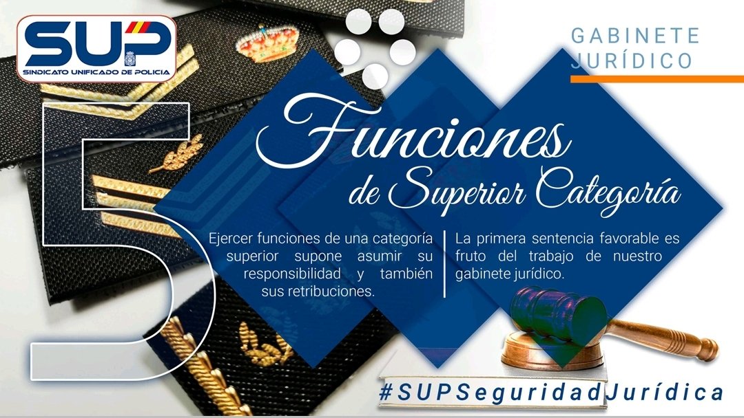 Sup_Policia's tweet photo. 🫵Realizas Funciones de #SuperiorCategoría❓️
⚖️Gracias a la #SentenciaGanada por el #GabineteJurídico del #SUP esta carga de responsabilidad extra te será 
💶abonada💶
🛡#SupSeguridadJurídica nunca te falla, no lo dudes
✉️#VotaSUP en las Elecciones al #ConsejodePolicía el #28J https://t.co/3rDOqHKze6