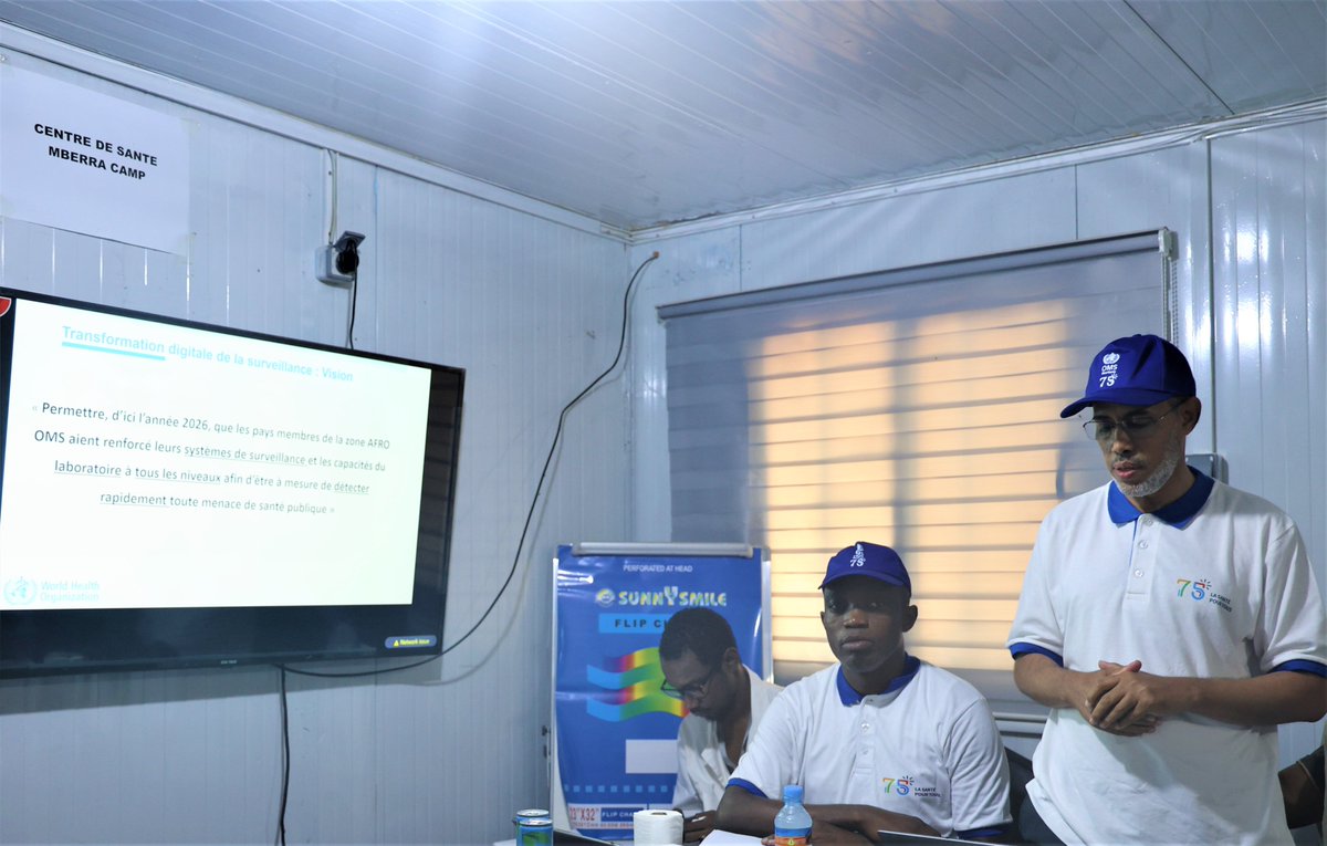 OMS_Mauritanie's tweet photo. 🚀 Lancement de l'outil #EWARS à Mberra!  La surveillance épidémiologique digitale débarque dans la région de Hodh Echargui. 💪 205 établissements de santé l'utilisent déjà depuis le 11/05/23. 🏥 Camp de Mberra, foyer de8⃣4⃣0⃣9⃣3⃣réfugiés maliens (98,4%)#CSU #OMS #UNHCR https://t.co/R3vENeEUPM
