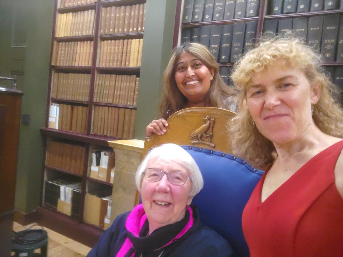 We @medicalwomenuk are absolutely delighted that Professor Averil Mansfield has been made a Dame in the honours list! Our long-standing supporter and inspiration - picture with Prof Farah Bhatti OBE @DrFBE & our president @scarlettmcnally. @WomenSurgeonsUK