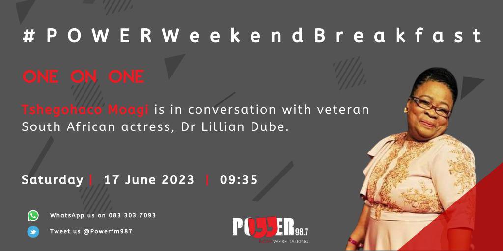[ON AIR] #OneOnOne 

We’re getting candid with the ever so talented and award-winning veteran actress, Dr Lillian Dube. 

We find out more about her work and journey in the industry, the journey with cancer, and taking us through pursuing our talents and passion.…