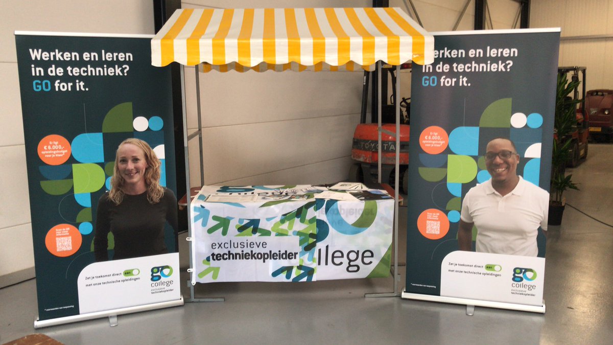 Vandaag aanwezig bij doe dag Techniek in Pijnacker. Kom ook!