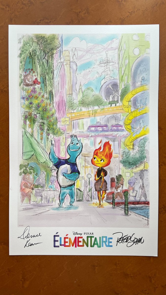 DisneyFR's tweet image. RT pour tenter de remporter une lithographie d’#Élémentaire signée par son réalisateur, Peter Sohn et sa productrice, Denise Ream ! #AnnecyFestival

Vous avez jusqu&apos;au lundi 19 juin 11h59 pour tenter votre chance, le gagnant sera tiré au sort parmi les RT. Règlement :…