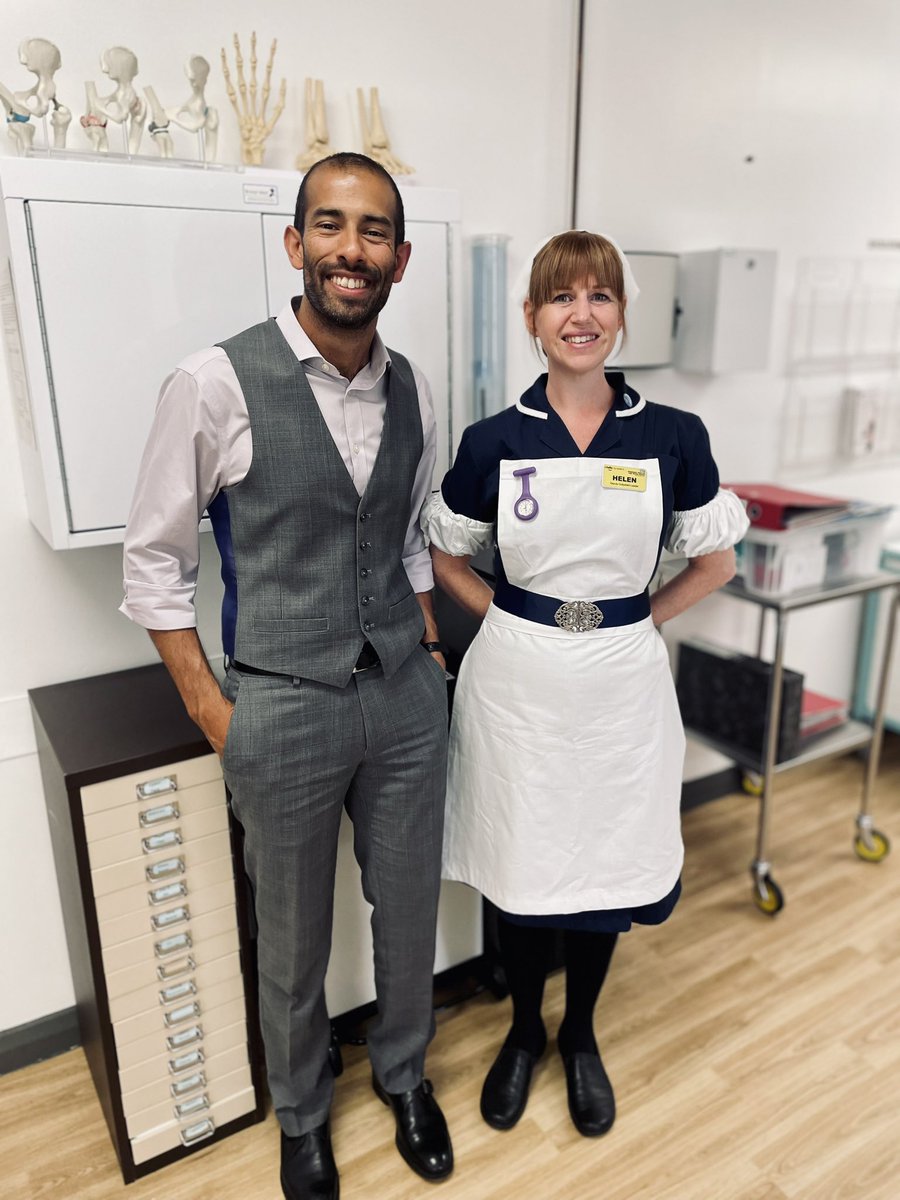 HirenDivecha's tweet photo. @HellsBells32 attired to celebrate a massive 90th birthday for Wrightington Hospital. It is a privilege to work here amongst some truly inspirational surgeons and healthcare professionals @wrightington16 https://t.co/rhfUMeRxNX