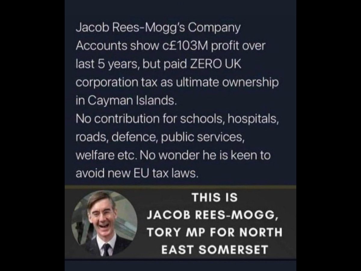 Arise Sir Jacob Rees-Mogg,
Now that you are in the House of Lords are you going to pay corporation tax !